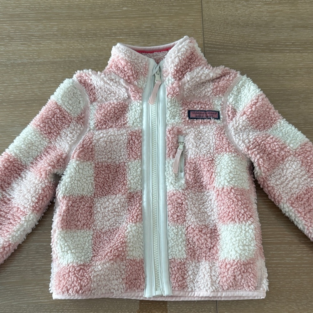 Vineyard Vines Pink and White Kids Jacket